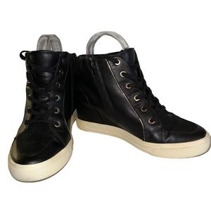 Aldo Black Wedge Sneaker Size 9